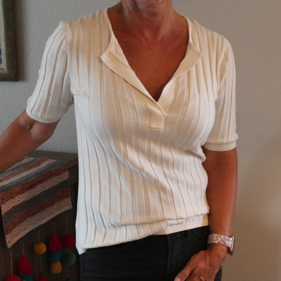 Off white ribbed sweater from Banana Republic - Picture 5 of 8